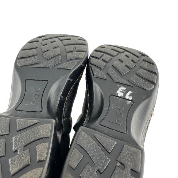 BOC Born Concept Shoes Womens 9M Peggy Clogs Black Leather Comfort Low - Picture 4 of 6